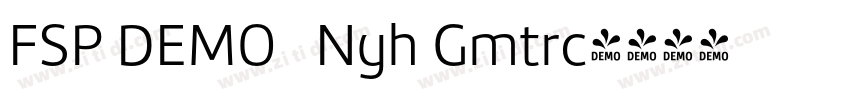 FSP DEMO   Nyh Gmtrc字体转换